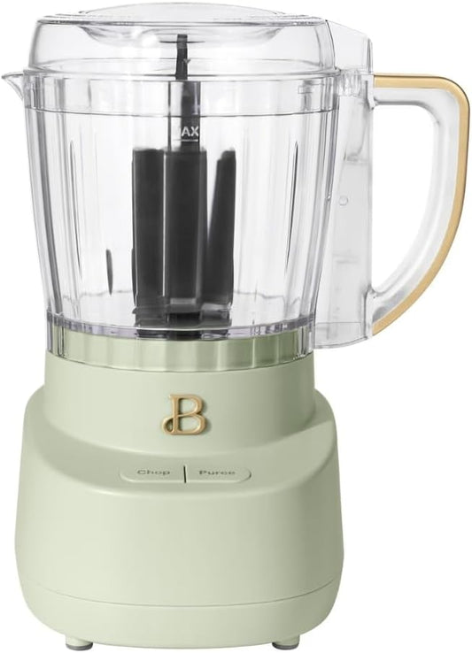 3-Cup Mini Food Chopper, Chop-Puree Selector, Dishwasher Safe Parts & Safe Lid, 250W (Sage Green)