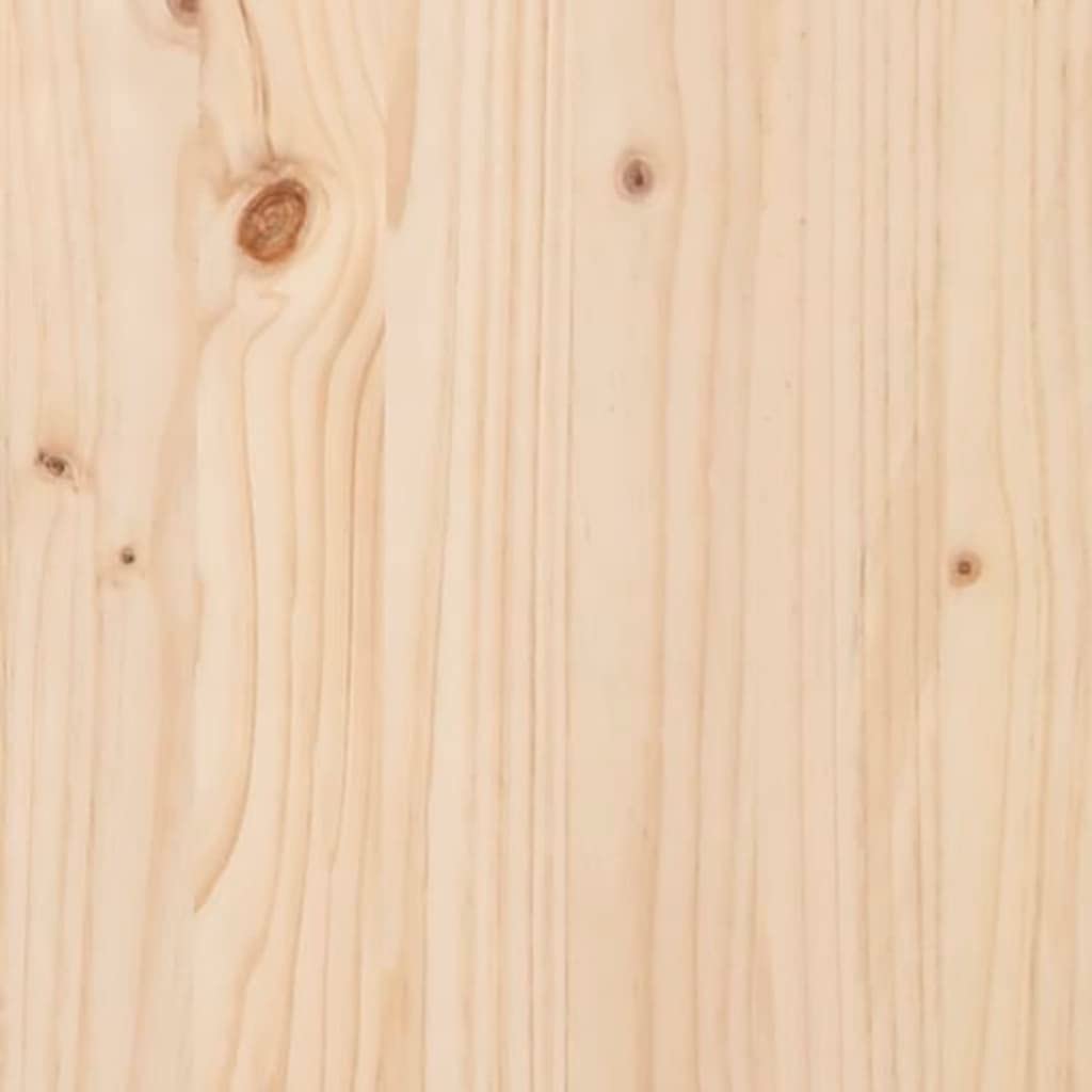 Coespram Solid Pine Large Outdoor Planter 27.6 in Square Rustic Raised Garden Box for Patio Balcony Porch Herb Flower Vegetable Tree