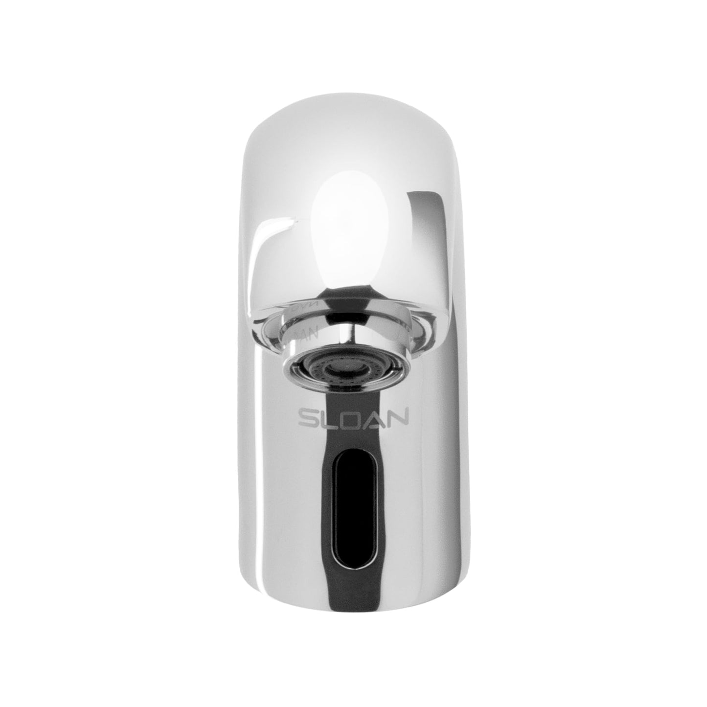 Sloan SF-2100 Sensor Activated Touch-Free Faucet, Commercial Grade w/Mounting Hardware - 0.5 GPM Plug Adapter Hardwired Deck-Mounted Low Body with 4" Trim Plate, Polished Chrome Finish, 3362103