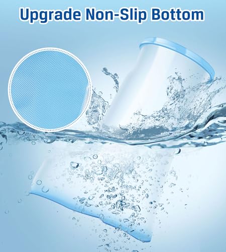 Waterproof Extra Wide Leg Cast Cover for Shower Adult, Reusable Extra Large Leg Shower Casts Cover with Non-Slip Bottom for Adults Large Casts Surgery Shower Boots