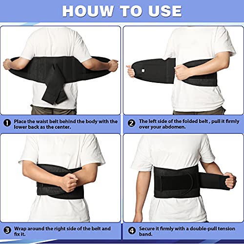 Back Brace for Lower Back Pain - Lumbar Support Belt for Women & Men - Relief Back Pain, Relief for Herniated Disc, Sciatica, Scoliosis XL/XXL(37"-45")