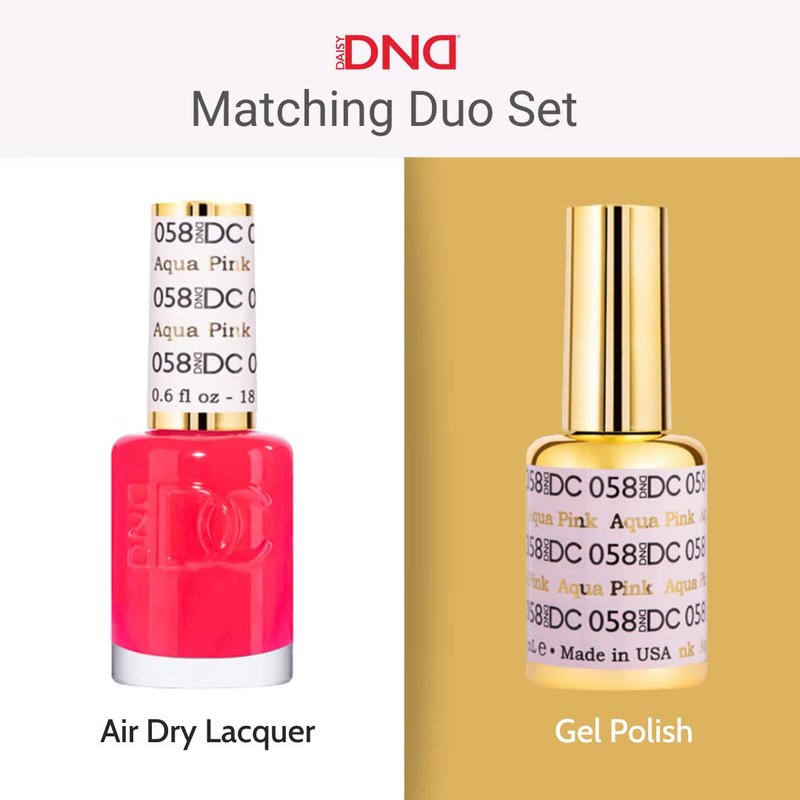 DND DC Gel Polish Set, Black Collection, UV/LED Gel Polish and Air Dry Nail Lacquer, Matching Chip-Free Polish Duo, 055 Black Ocean, 0.5 Fl Oz