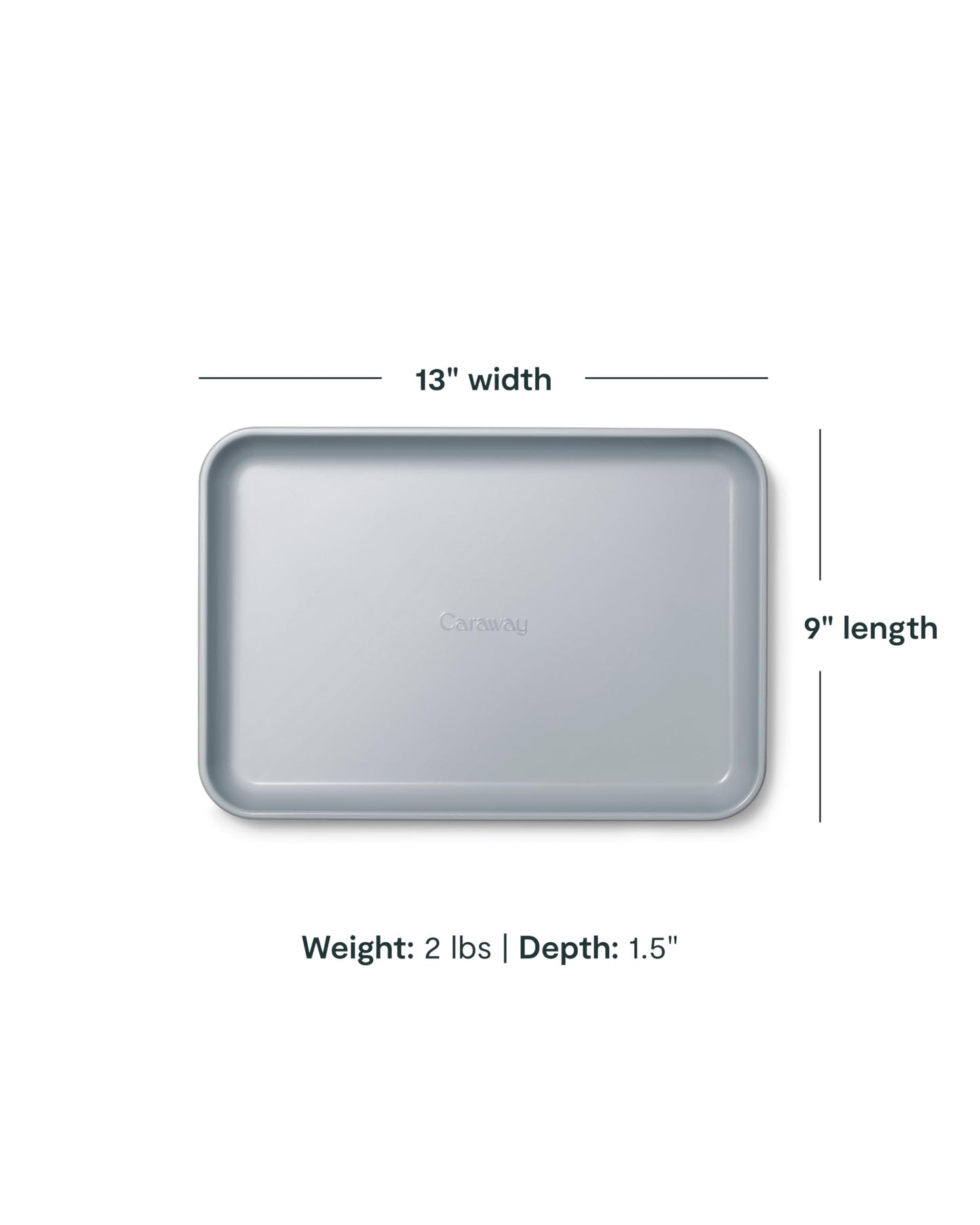 Caraway Nonstick Ceramic Small Baking Sheet (9x13”) – Non-Toxic, PTFE & PFOA Free – Oven Safe – Aluminized Steel Core – Mini Sheet Pan for Baking, Roasting & More - Navy