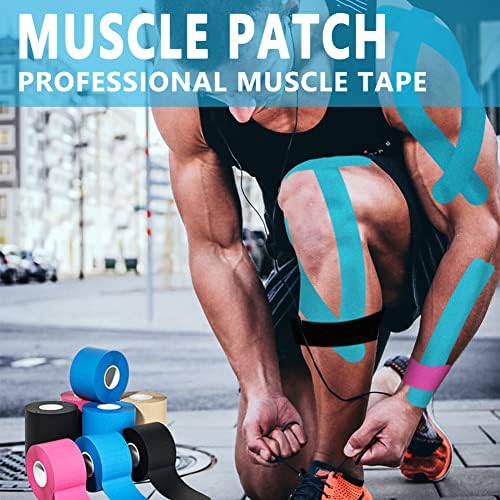 SOON GO Kinesiology Tape Pro 5 Rolls, 2 Inch High Elasticity Sports Tape Therapeutic Pain Relief–Physio Tape for Muscle Recovery & Joint Support, Waterproof & Hypoallergenic & Breathable–Orange