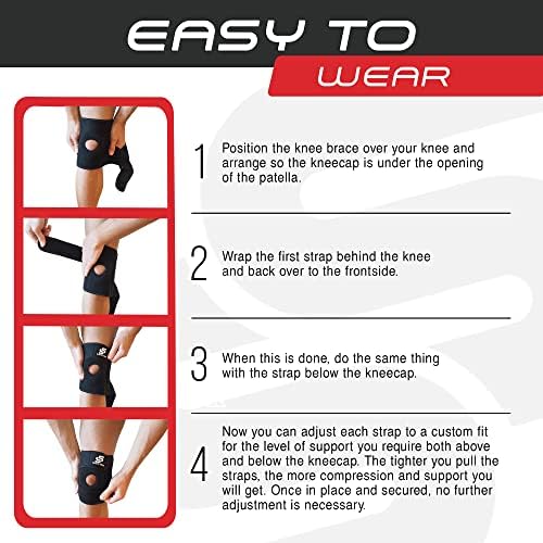 Sleeve Stars Knee Brace & Knee Support for Men & Women, Knee Braces for Knee Pain, Knee Protection Wrap for Working Out