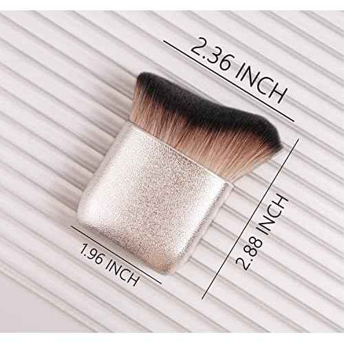Self Tanner Brush GOERTI Body Makeup Brush for Flawless Leg Makeup, Kabuki Foundation Makeup Brush for Face & Body, Full Coverage Tanning Blend Applicator for Self Tanner, Bronzer & Lotion Tan Mousse