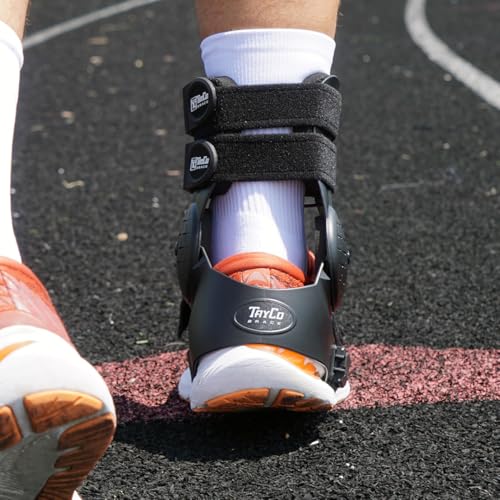 Over-the-Shoe AthleticX Ankle Support Brace for Football, Lacrosse, Hiking, Pickleball, Walking - Accelerate Return to Play & Sports, Unisex (Medium, Right)
