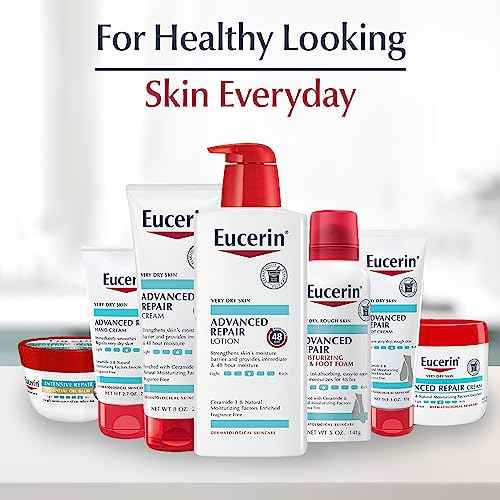 Eucerin Advanced Repair Hand Cream, Lotion for Very Dry Skin Use After Washing with Hand Soap, Fragrance Free, 2.7 oz, 12 Count (Pack of 4)
