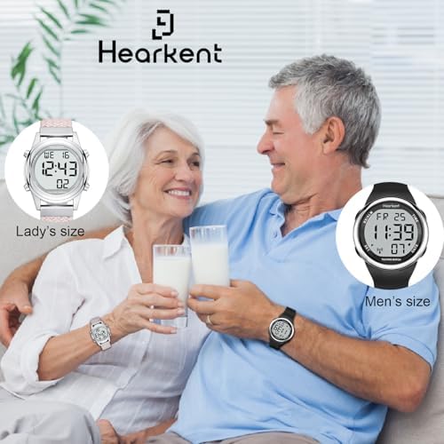 Digital Talking Watch for Ladies with American Accent Voice LCD Big Numbers Watch for Visually impaired, Elderly or Blind People