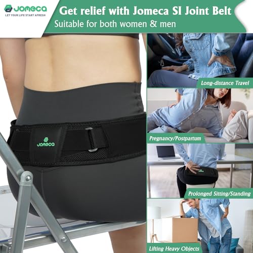 Sacroiliac SI Joint Hip Belt for Women and Men - Adjustable Compression Pelvic Belt Support Hip Brace for SI Joint Dysfunction, Sciatica (XLarge)