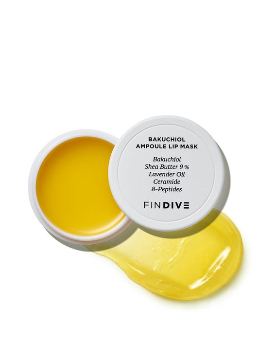 FINDIVE OFFICIAL Bakuchiol Ampoule Lip Mask, Bakuchiol, Plan-Based Retinal Alternative, Korean Skincare 8g
