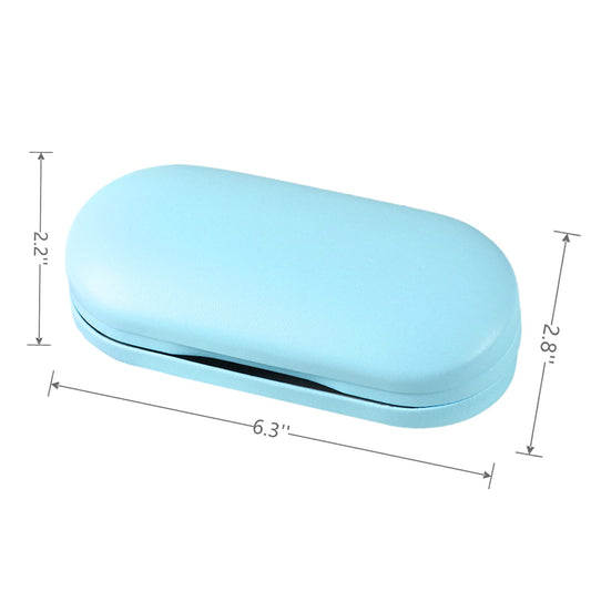 AITIME 2 in 1 Double Sided Portable Contact Lens and Eyeglasses Case - Marbling, Multifunction, Durable, Compact, Portable Storage Kit