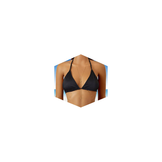 14K Gold Plated Body Chains for Women, Sexy Layered Belly Waist Chain Crossover Bikini Bra Chain, Summer Beach Rhinestone Body Jewelry(Starlight)