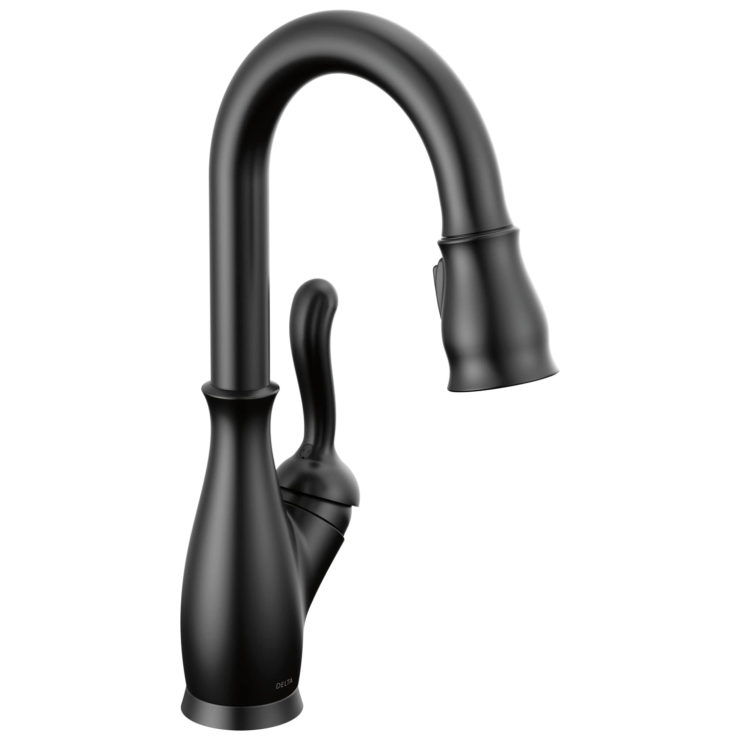 DELTA FAUCET 9678-BL-DST Leland Kitchen Faucet, Matte Black