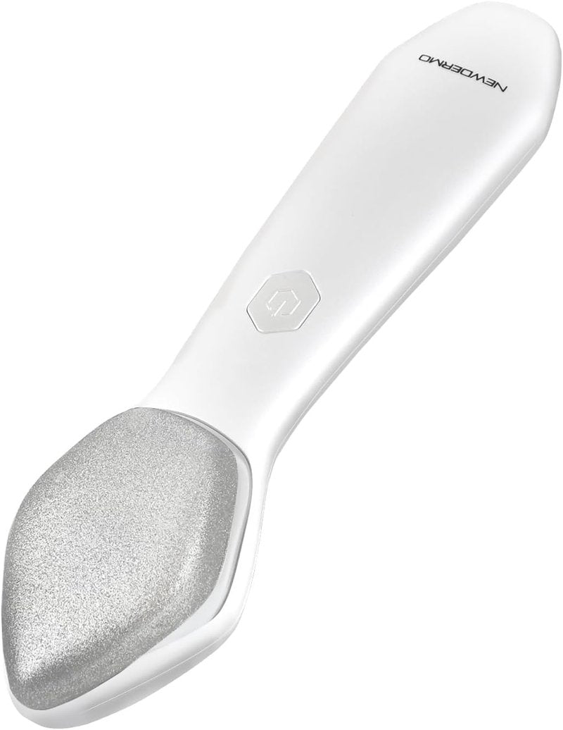 NEWDERMO Microdermabrasion Machine Pro, Large Diamond Electric Microdermabrasion Wand Tool With 3 Levels Frequency for Face Body Exfoliate Skin Care(White)