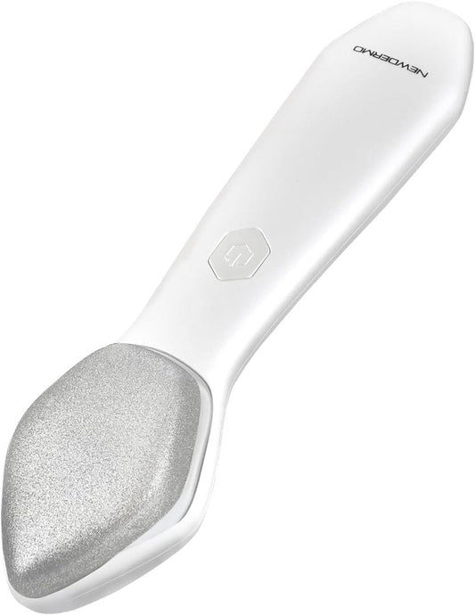 NEWDERMO Microdermabrasion Machine Pro, Large Diamond Electric Microdermabrasion Wand Tool With 3 Levels Frequency for Face Body Exfoliate Skin Care(White)