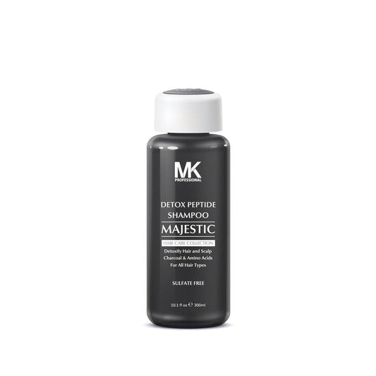 MK PROFESSIONAL Detox Deep Clean Clarifying Shampoo, Sulphate Free + Charcoal and Amino Acid Complex, Removed Product Buildup, Dirt & Oils, Nourishes & Soothes Scalp - 10.1 Fl Oz / 300 ml