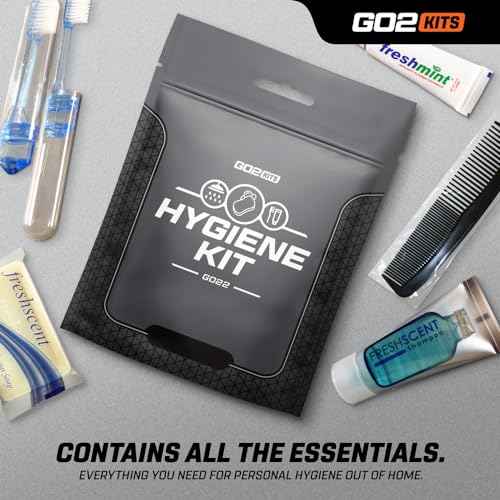 Hygiene Toiletry Travel PPE Kits for Travel, Business with Reusable Toothbrush, Bath Soap & Other Essentials