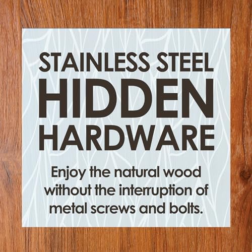 AquaTeak Patented 24" Sumba Teak Shower Bench with Shelf