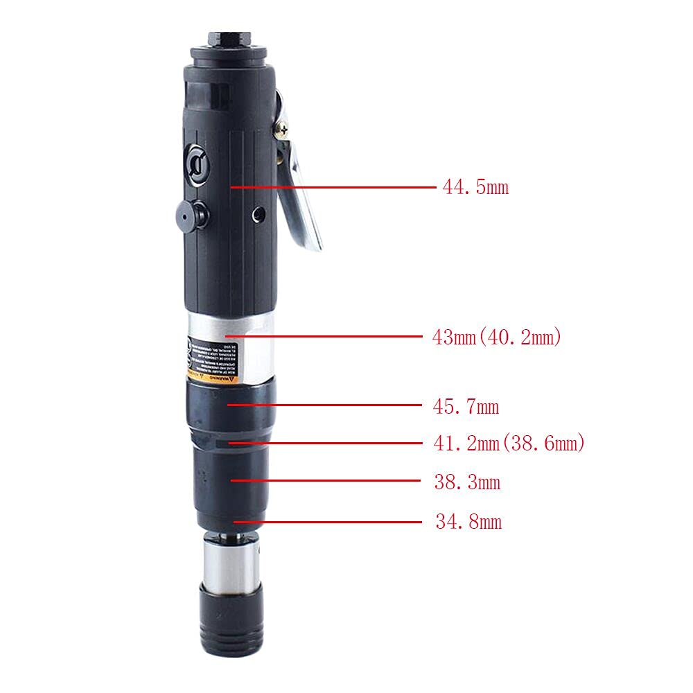 DEJUN Pneumatic Tapping Machine, 360° Multi-directions Pneumatic Air Tapper Universal Flexible Arm Drilling Threading Machine M3-M12 Tap Collets with Taps