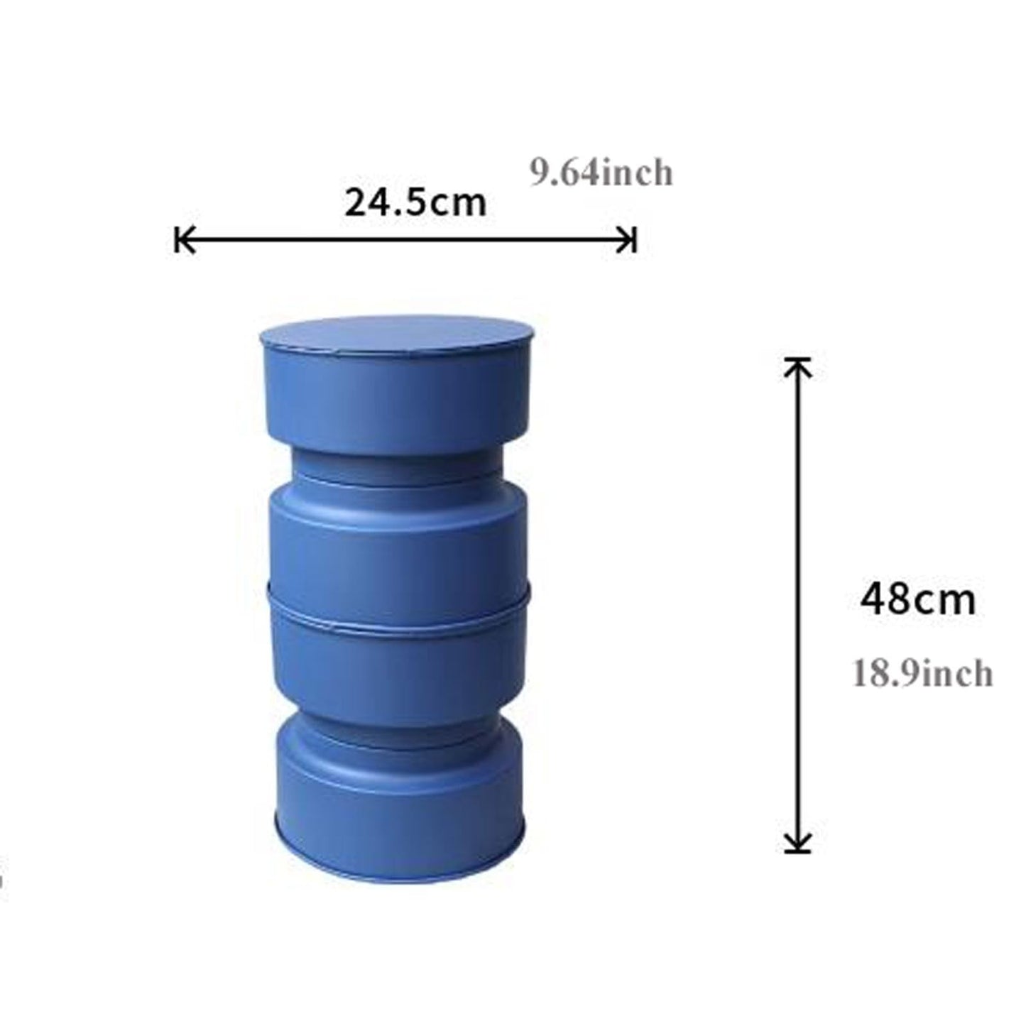 Displays Small Side Table Plant Stand Indoor, Metal for Flower Pots, Coffee Holder, Modern Home Decor Round End Snack Everyday