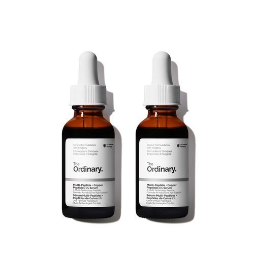 The Ordinary Multi-Peptide + Copper Peptides 1%, Anti-Aging Serum for Fine Lines and Skin Elasticity, 1 Fl Oz (Pack of 2)