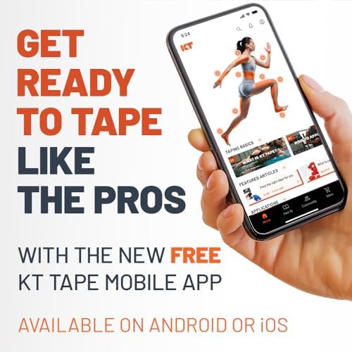 KT Tape, Original Cotton, Elastic Kinesiology Athletic Tape, 125’ Uncut Roll