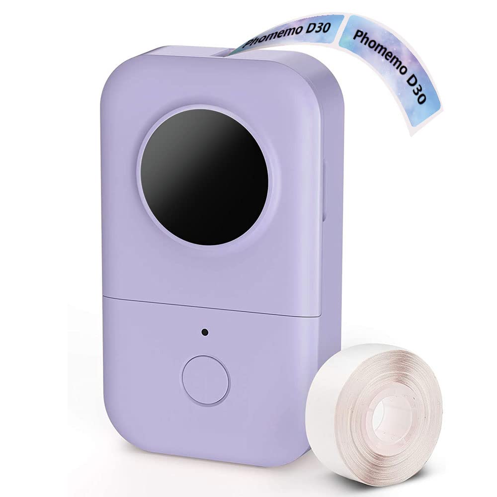 Phomemo Label Maker Machine, D30 Portable Handheld Bluetooth Mini Label Printer, Multiple Templates for Smartphone Thermal Small Label Maker Rechargeable Easy to Use for Home Office School