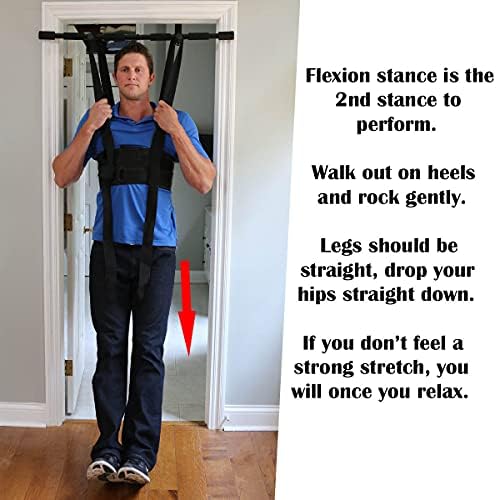 Sit and Decompress Back Stretcher 3 Minutes A Day Low Back Traction Therapy Spinal Decompression Inversion Table Alternative Safe for All Back Conditions (Small Harness No Bar)