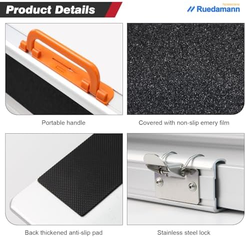 Ruedamann Portable Wheelchair Ramp, 5FT Adjustable Aluminum Ramp for Home, 600lbs Capacity,Telescoping Non-Skid Surface Wheel Chair Ramp for Home, Stairs, Steps