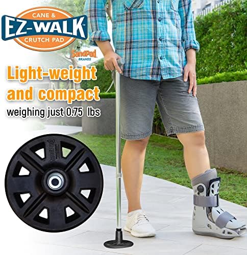 EZ-Walk/SandPad LandPad All Terrain Stabilizer Cane Tips (Single Pack) Made in The USA