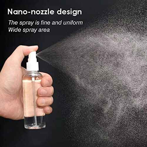 ZEJIA 3 Pack Small Spray Bottle, 2.7oz/80ml Travel Spray Bottle, Empty Fine Mist Spray Bottles, Refillable Mini Spray Bottles with Labels