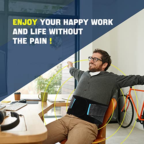 Back Brace Lumbar back Support Belt for Lower Back Pain Relief, Weight lifting, House Cleaner,Compression Belt for Men and Women