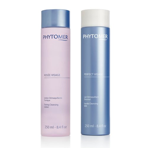 PHYTOMER FACE Cleanser & Toner Bundle: ROSÉE Visage, Perfect Visage - Luxury Skincare Made with Safe, Natural Ingredients