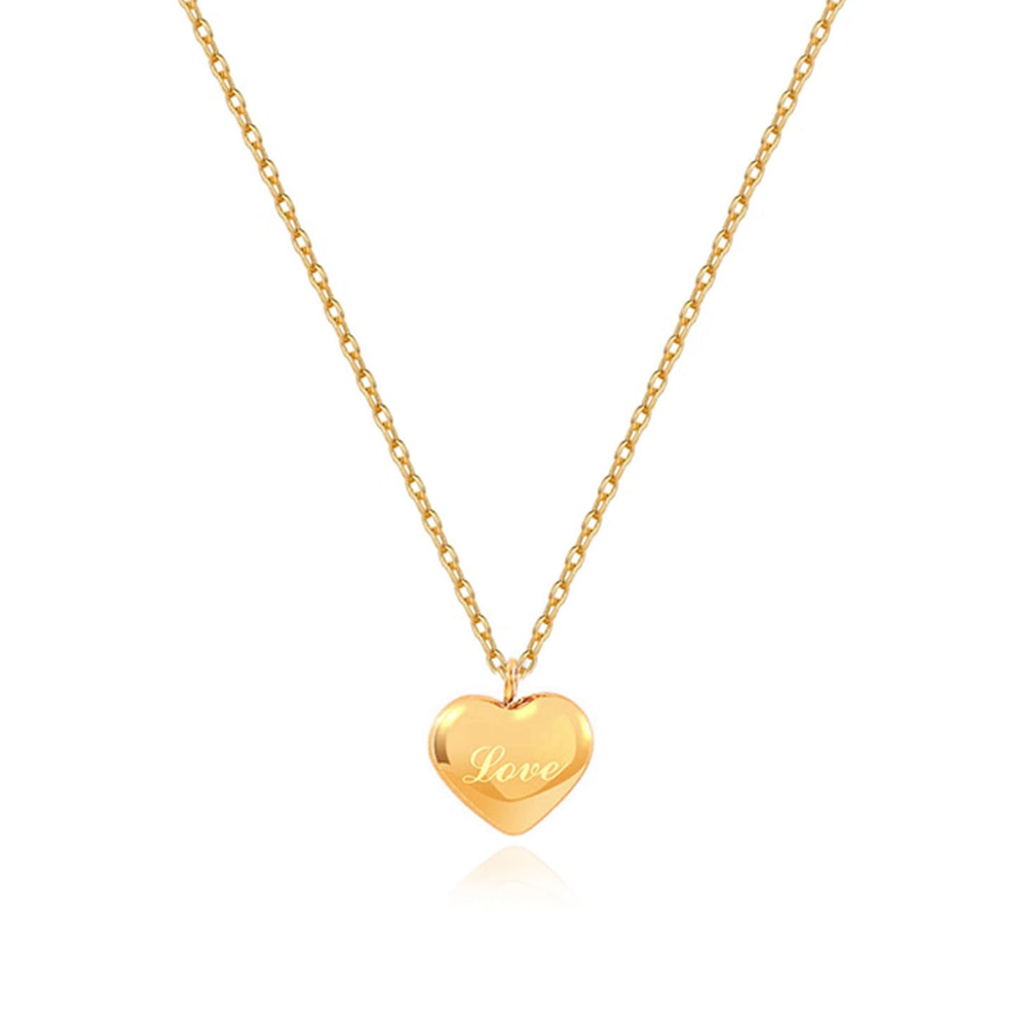 Zeffy Gold Heart Necklace for Women, Gold Heart Love Necklace Initial Necklace Dainty Heart Necklaces Tiny Gold Initial Necklaces Birthday Valentine's Day gift Gifts for Women Jewelry