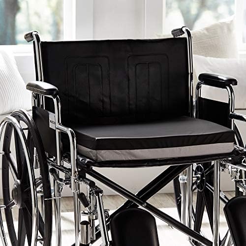 McKesson Seat Cushion for Wheelchairs and Office Chair, Foam / Gel, 20 in x 18 in x 3 in, 4 Count
