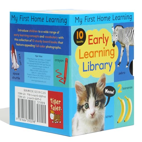 Early Learning Library: Box Set 10 Board Books for Kids (My First Home Learning)