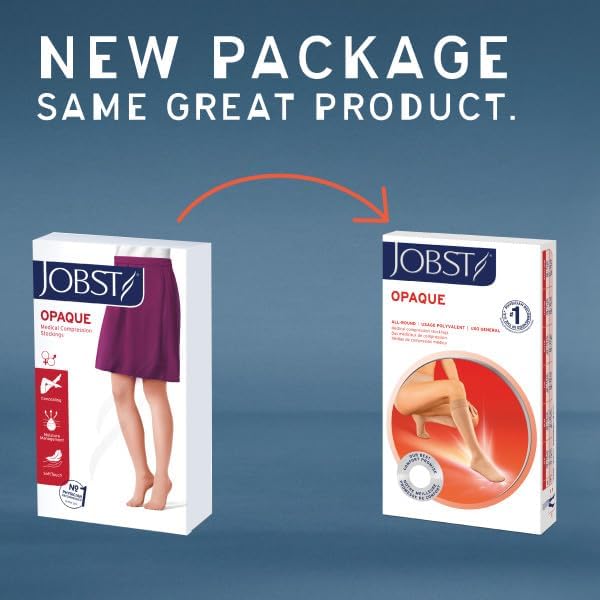 JOBST Opaque SoftFit 15-20 mmHg Closed Toe Knee High Compression Stocking, Espresso, Medium