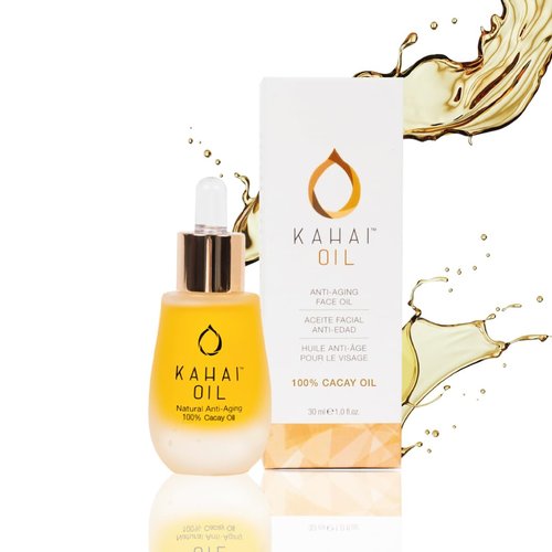Kahai Oil Natural Anti Aging Face & Body Oil 100% Pure Cacay Cold Pressed Reduce Wrinkles & Fine Lines, Firms Skin, Elasticity Deep Hydration For Face, Neck, Decollete, Hands, Hair All Skin Types 50ml