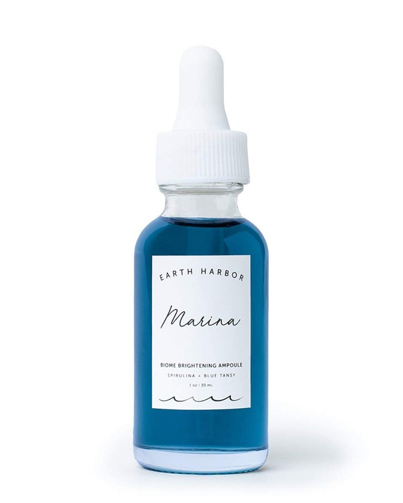 MARINA Biome Brightening Serum Ampoule, 12 Botanical Actives to Reduce Redness, Uneven Tone treatment for body, ampoule serum for All Skin Types, 1 fl oz (30ml)