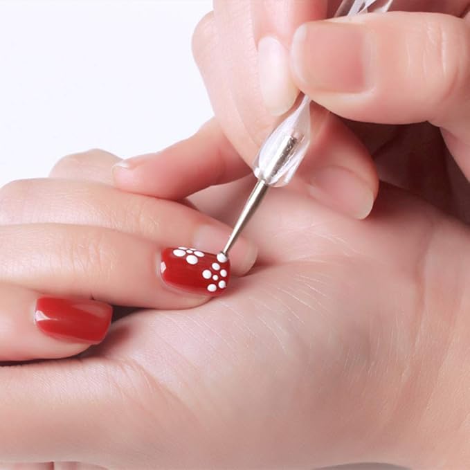5 pc 2 Way Dotting Pen Tool Nail Art Tip Dot Paint Manicure kit (5PC)