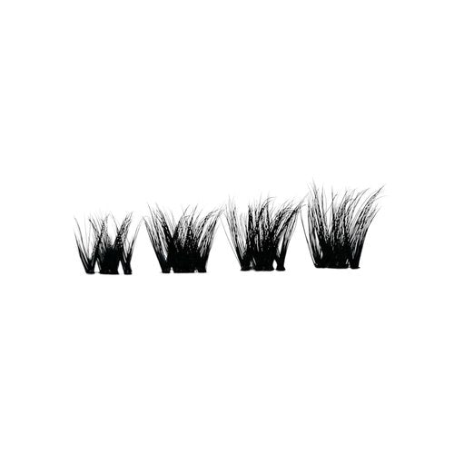 PRO Extend Lash System | 48 Lash Clusters in 4 lenghts: 10mm 12mm 14mm 16mm | Flat-Band All-Day Comfort | DIY Lash Extensions (V1 | VOLUME Bundle)