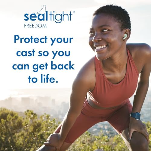 Brownmed Seal-Tight Freedom Cast & Bandage Protector - Waterproof Shower Cover for Leg Casts & Injuries - Adult