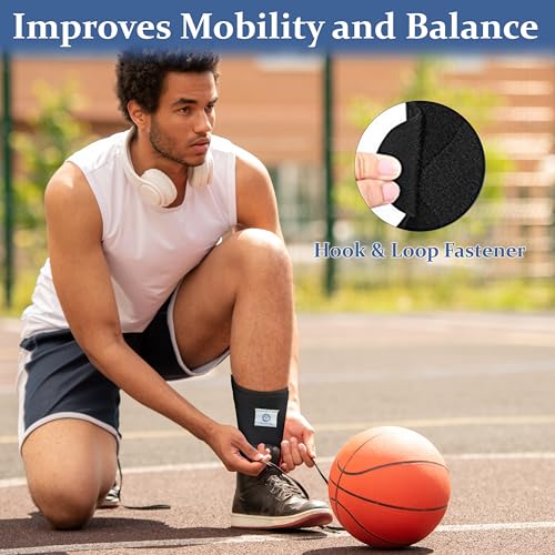 Foot Drop Brace - AFO Ankle Brace - Support for Walking and Sleeping, Soft Night Splint, Ankle Stabilizer for Foot and Ankle Support - Joint Pain Relief (LEFT FOOT)