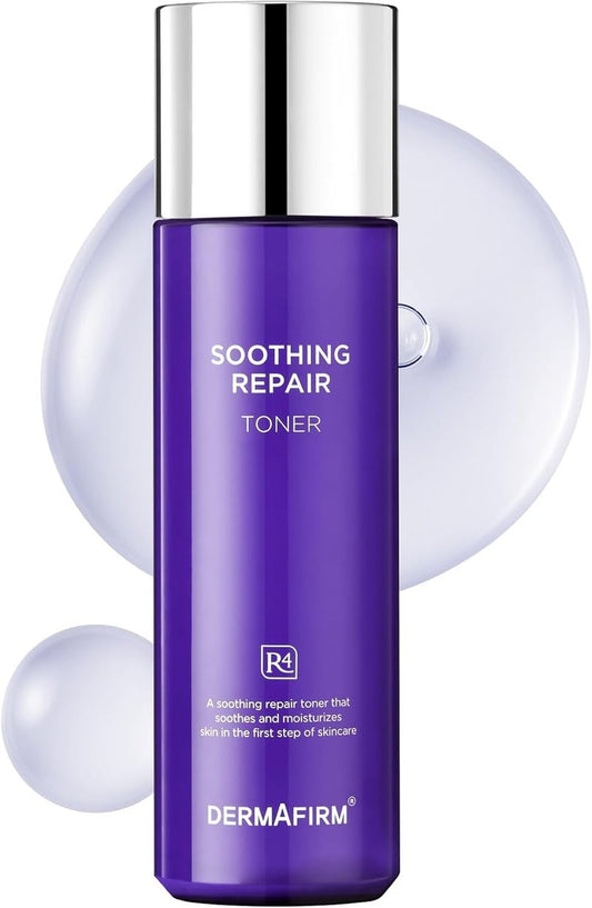 DERMAFIRM Soothing Repair Face Toner R4 | Hydrating Moisturizing & Soothing Toner for Skin Troubles w/Eucalyptus, Peptide & Collagen | Gentle for All Skin Types No Animal Trials No Paraben 6.76 fl oz
