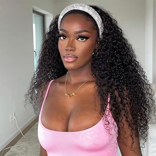 Deep Wave Human Hair Wig - Lace Front, Machine Made (24 Inch, Natural Color)