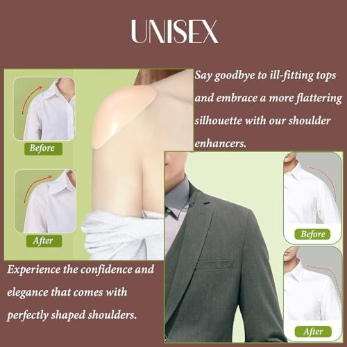 Sholder Pads Ultra Silicone Shoulder Pads for Womens Clothing –Boost Comfort and Posture with Natural,Secure Lightweight Design Ideal for Formal, Casual and Active wear.3 Pair Skin Color