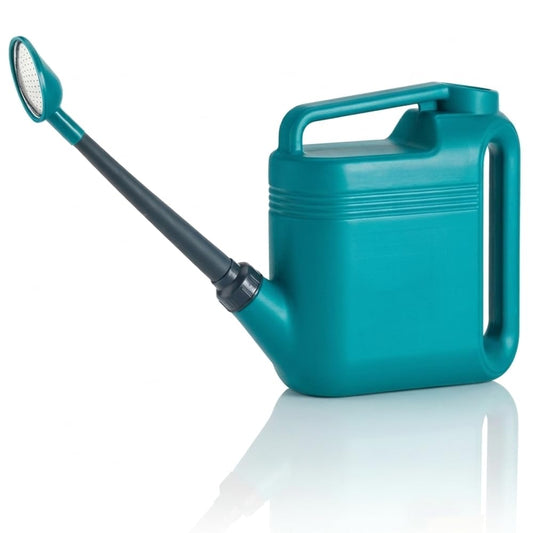 2 Gallon Watering Can, Garden Watering Can Outdoor, Large Plant Watering Can with Long Spout, Non-Slip Handle, Leak-Proof Plastic Watering Can