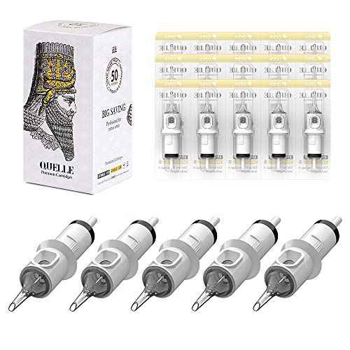 HAWINK 3RL Tattoo Needles Cartridge Bugpin 3 Round Liner X-Taper 50PCS with Membrane Professional Disposable EN05S-50-1003RL