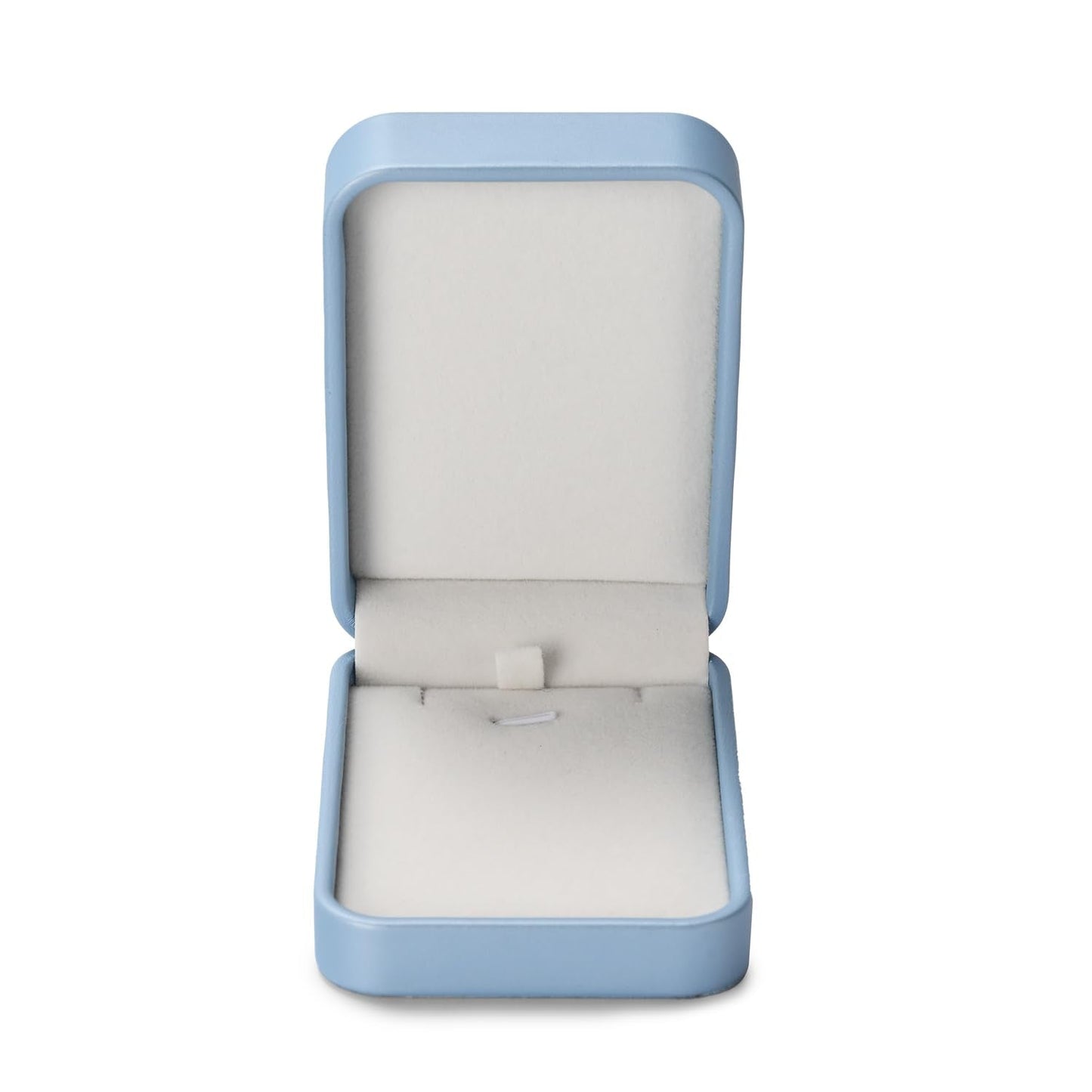 Papten PU Leather Necklace Box Velvet Interior Necklace Gift Box Jewelry Gift Pendant Box Necklace Case For Birthday, Proposal, Engagement, Wedding, Valentine's Day (Blue)